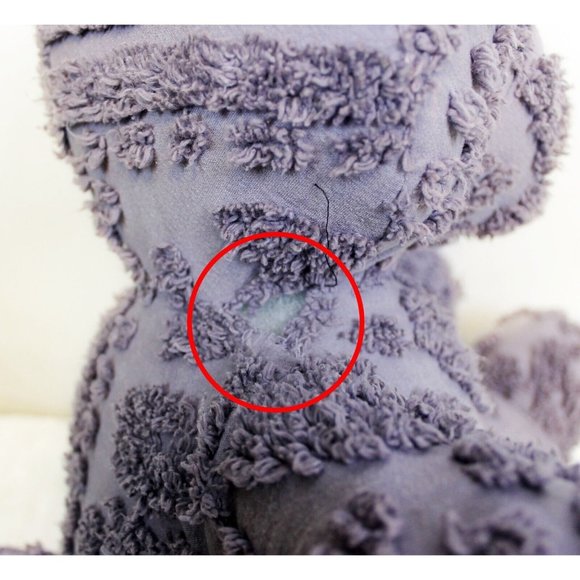 VTG Handmade 19" Purple Chenille Sitting Teddy Bear Plush Stuffed Animal Toy - Picture 11 of 14